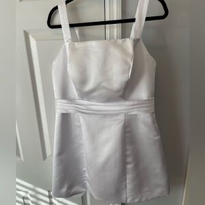 Brand New White Bow Back Dress 16